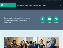 Tablet Screenshot of healthandsociety.com